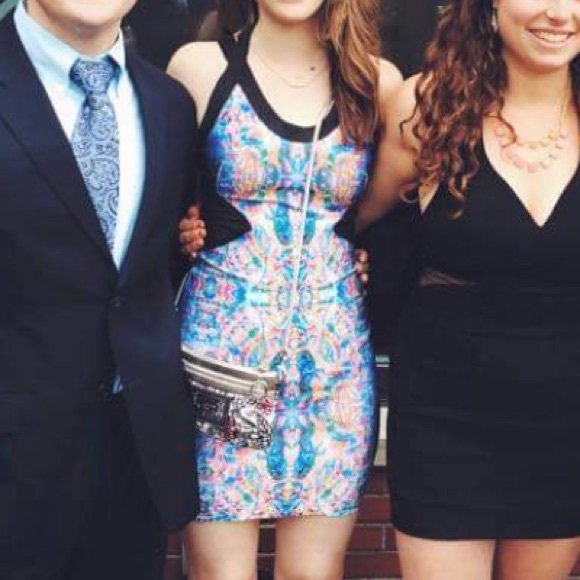 Forever 21 psychedelic bodycon dress