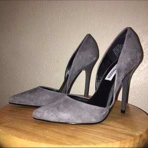 Gray Suede Steve Madden Heels