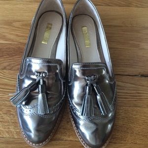 Louise et Cie Joey Tassel Loafers (Metallic)