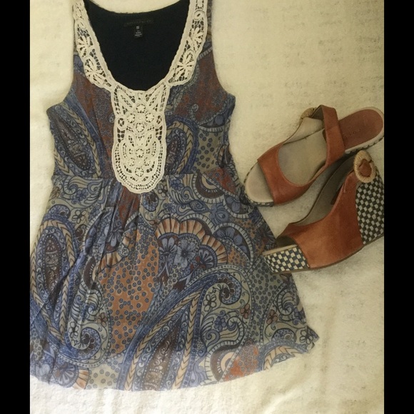 Anthropologie sheer lined top.