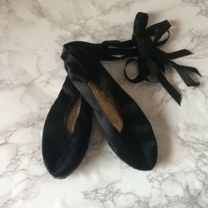 Satin ballet wrap Castaner espadrilles