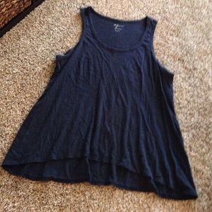 Navy Blue Flowy Tank