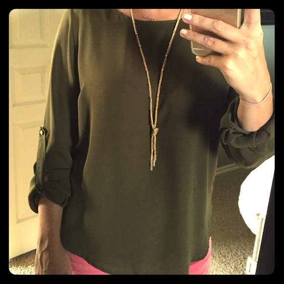 Hunter Green blouse. Worn maybe 3 times