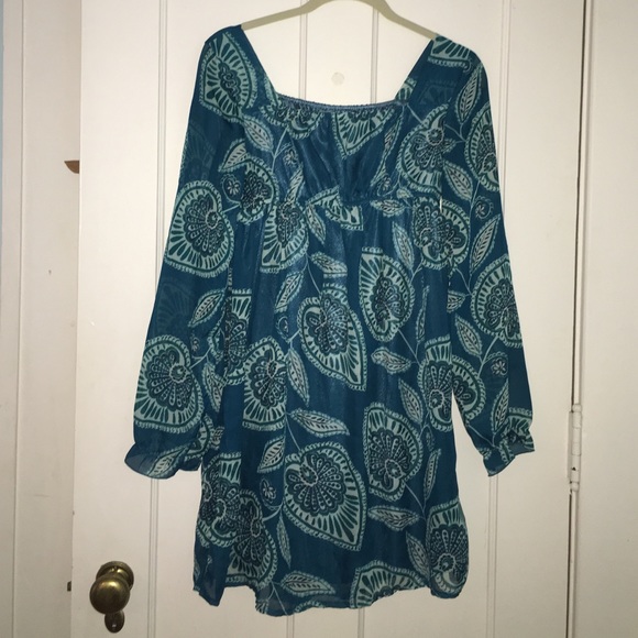 Delia's long sleeved peasant dress