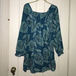 Delia's long sleeved peasant dress