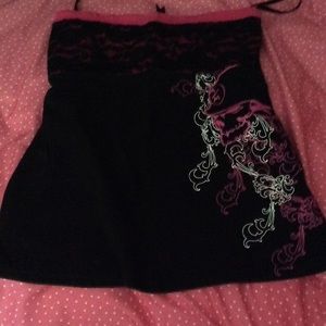 Strapless meta mulisa top