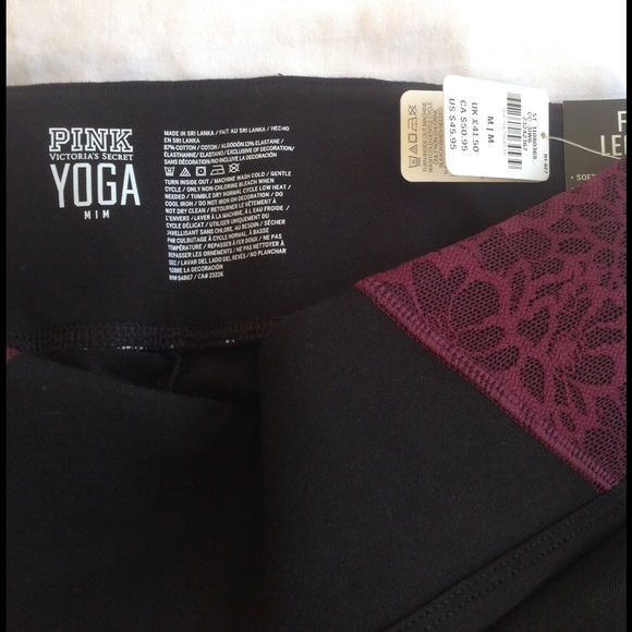 NWT Pink VS yoga pants Size M - Picture 2 of 2