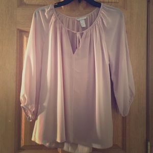 H&M | Pink Sheer Blouse w/ Cami
