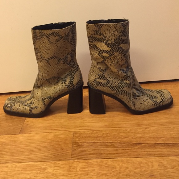 SOLD Reformation Vintage snakeskin  booties
