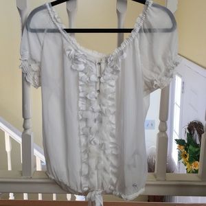 Abercrombie and Fitch Cream Top