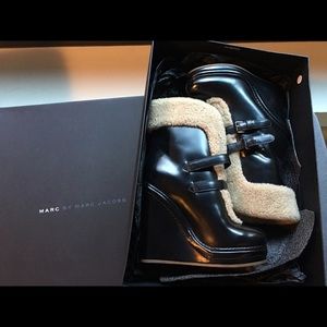 *New* Marc by Marc Jacobs Black Calf Leather Boots
