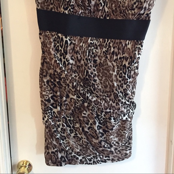 Leopard Print Mini Dress - Picture 2 of 4