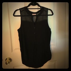 Black blouse tank