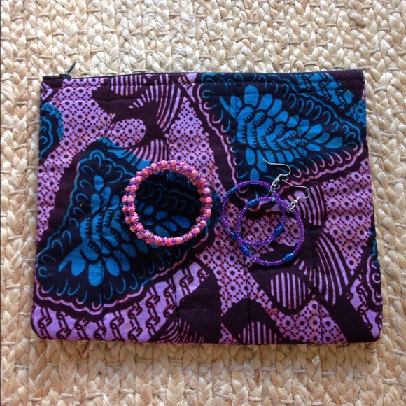 African fabric makeup bag - Picture 1 of 2