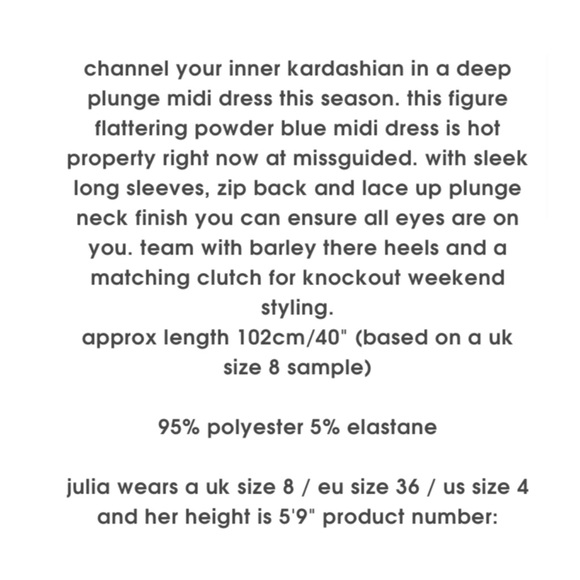 NWT Missguided Lace Up Ribbon Dress - Picture 3 of 3