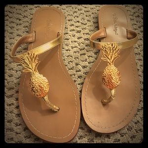 Lily Pulitzer Pineapple Sandals