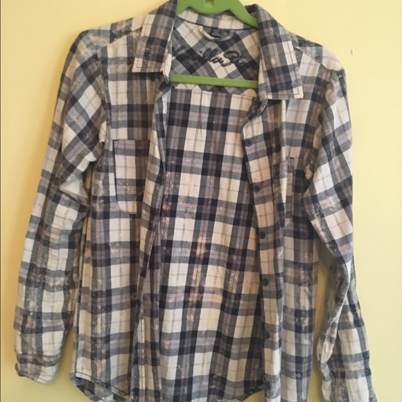 gray acid wash flannel