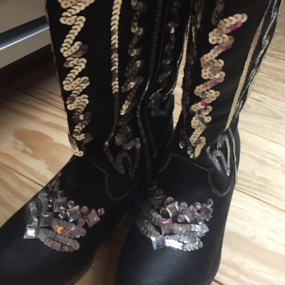 Sequin cowboy boots - Picture 3 of 4