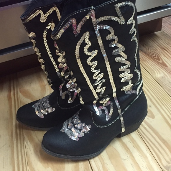 Sequin cowboy boots - Picture 4 of 4