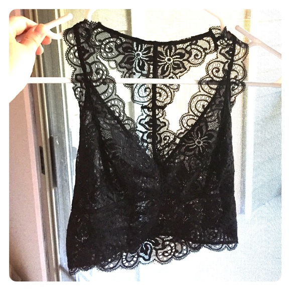 Black lace Urban Outfitters bralette