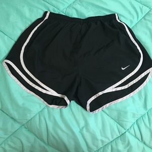 Black nike running shorts
