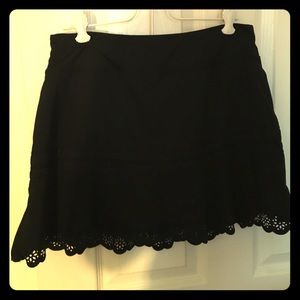 Black athletic skort