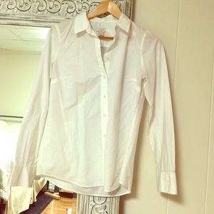 JCREW white button down shirt! Size S, NWOT