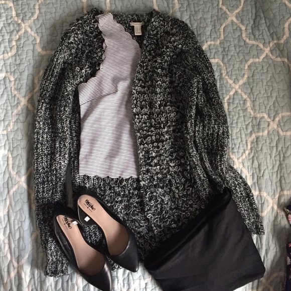 Black pointy flats