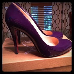 Christian Louboutin purple Ron Rons size 8.5