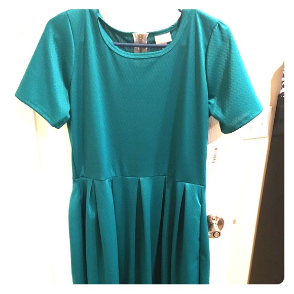 LulaRoe Amelia - turquoise/teal green large