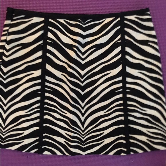 J. Crew Zebra Linen Pencil Skirt