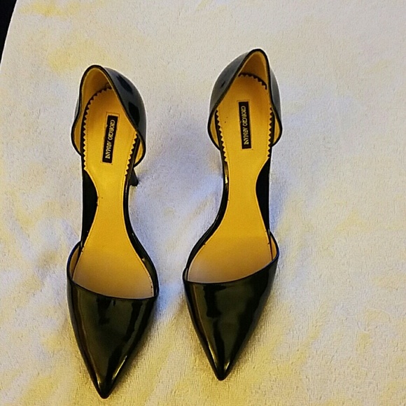 Giorgio armani black heels