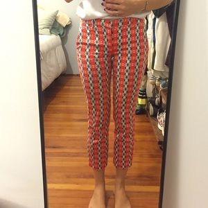 ZARA Cropped Printed Pants LIKE NEW