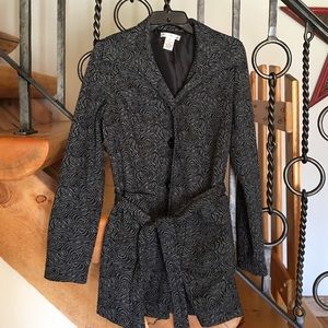 Coat, lightweight material.