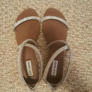 Steve Madden Zsasa Silver Sandals