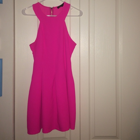 Hot pink dress