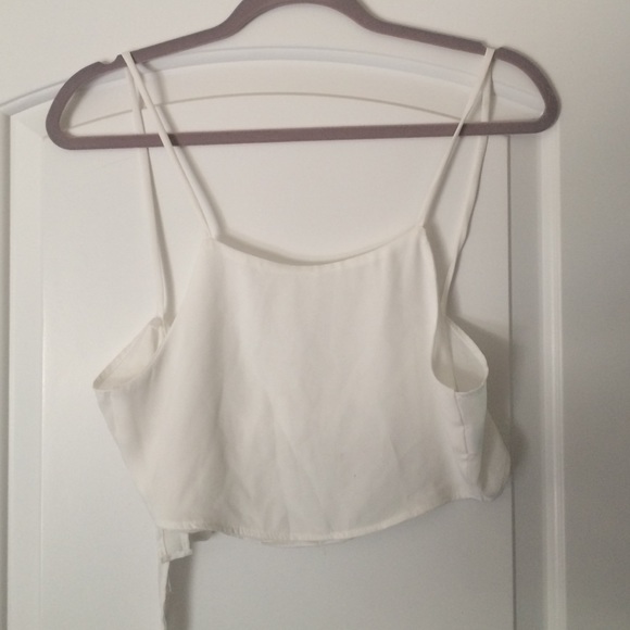 White tie crop top