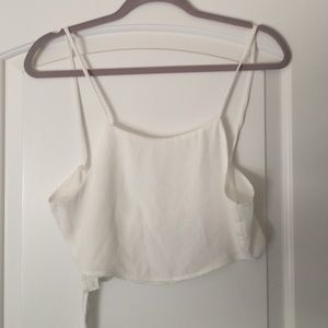 White tie crop top
