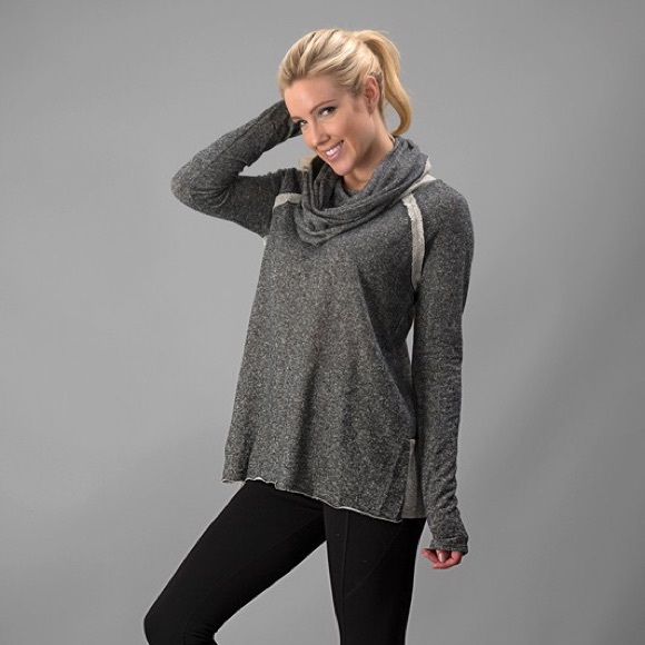 Sale! Funnel Neck Long Sleeve Sweatshirt - Picture 2 of 4