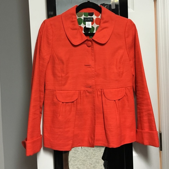 J.Crew red-orange jacket - size 4
