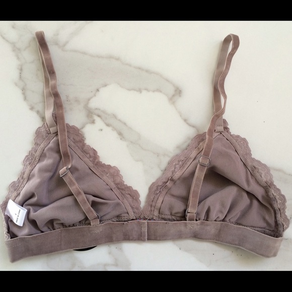 Lavender velveteen bralette - Picture 3 of 5