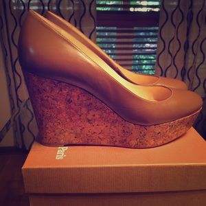 Christian Louboutin Crocolic wedges size 38.5