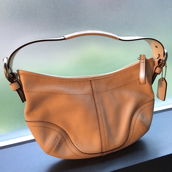 Coach Cream Ivory Soft Leather Handbag
