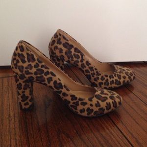 Leopard heels from Target