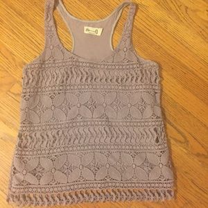 Purple Crotchet Top - Size small. Urban Outfitters
