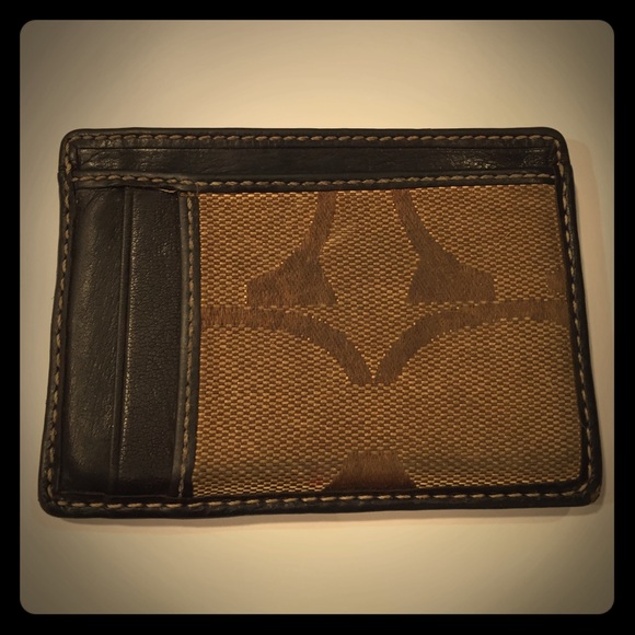 Coach Signature Slim Card Case