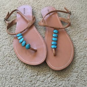 Turquoise Sandals