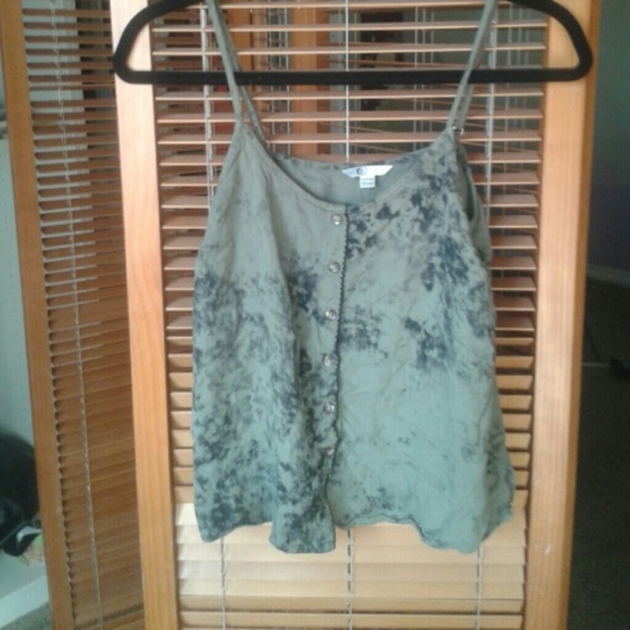 Earthy tie dye tank