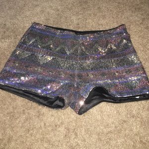 Sequin shorts!