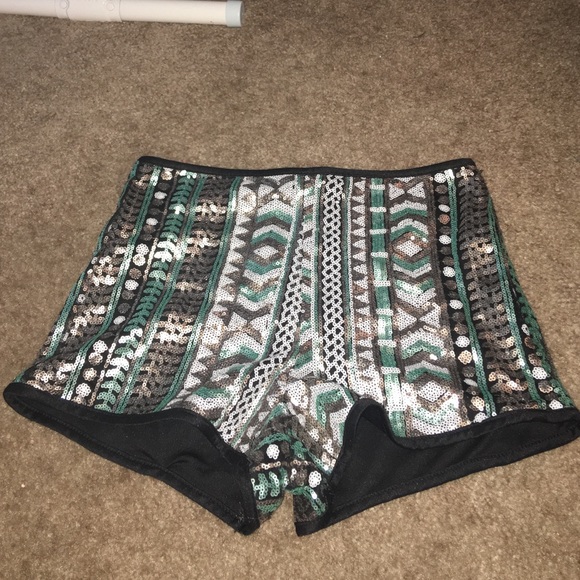 Sequin shorts!